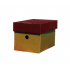 Νext κουτί classic μπορντώ καπάκι Α5 Υ16x16x22εκ.